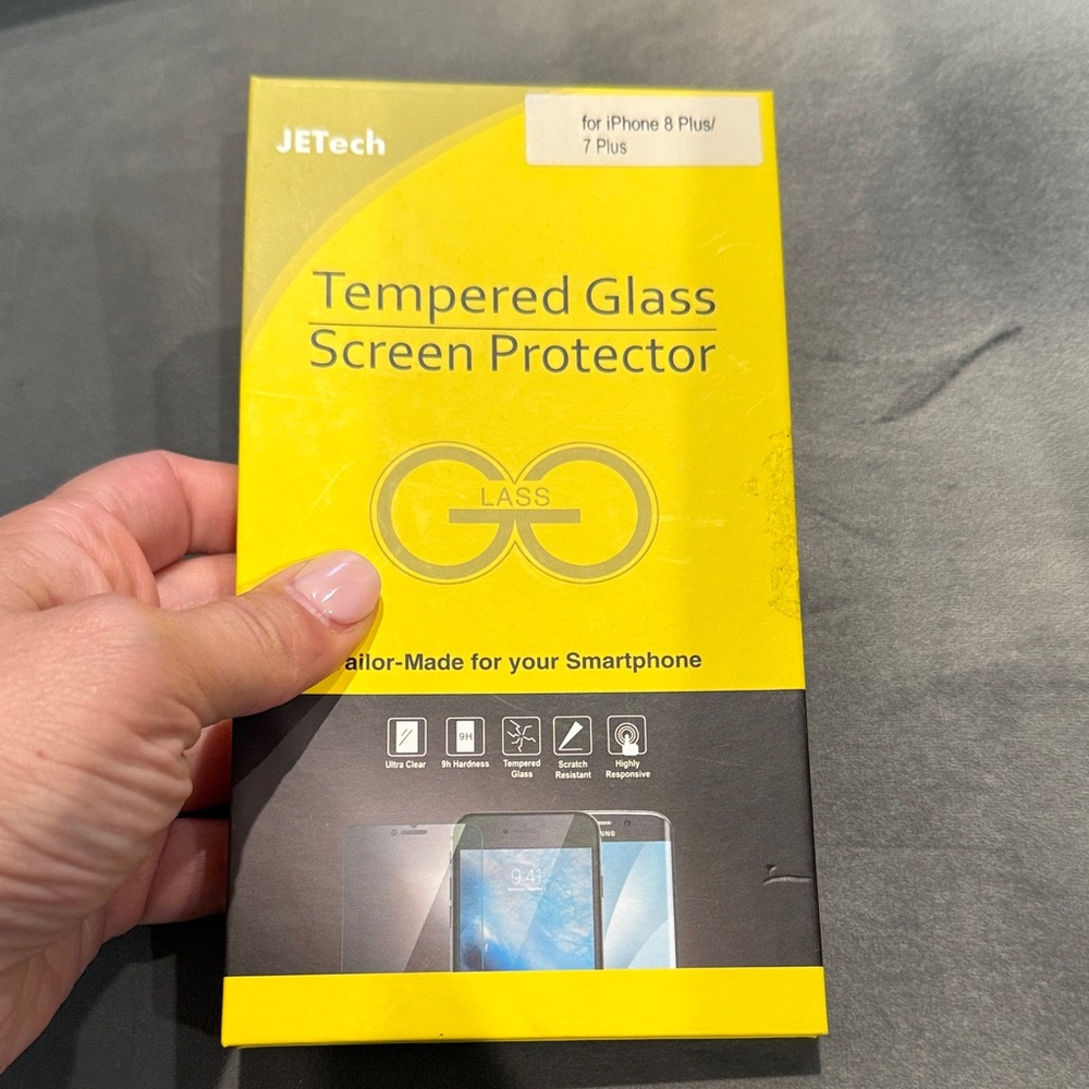 Yellow Tempered Glass Screen Protector for iPhone 8 Plus/7 Plus